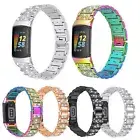 Fashion Metal Steel Watch Strap Belt Wrist Strap Watchband for Fitbit Charge 5