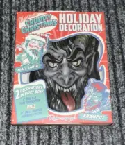 GHOULSVILLE Cruddy Xmas KRAMPUS Retro A-Go-Go 3D MASK+ Hanging Figure Super Rare