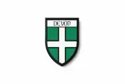 Patch printed shield embroidery border badge souvenir flag city county devon