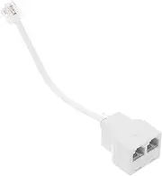 jojofuny Phone Line Splitter Adapter Detachable Telephone Converter for Home Office Core Phone Jack Splitter for Reliable Signal Transmission and Enhanced Communication