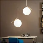 Modern IC Glass ball LED Pendant Lamps Chandelier Ceiling light Lighting fixture