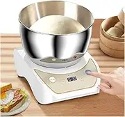 5L Dough Kneading Machine, 550W 304 Stainless Steel Dough Mixer Maker with 25-30℃ Ferment Function, 2 Gears & Digital LED Touch Panel, Low Noise, Easy To Clean,for Cake Toast, Pizza, Stir-fried Salads
