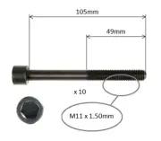 CYLINDER HEAD BOLT SET-FORD LASER KN KQ 1.8L FP 2.0L FS 99-02 TELSTAR AX AY 2.0L