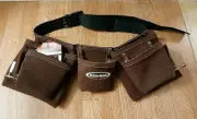 McGuire-Nicholas Leather Waist Tool Belt/Contractor's Apron New
