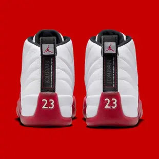【NIKE 耐吉】休閒鞋 Air Jordan 12 Retro Cherry 2023 GS 櫻桃 紅白 大童 女鞋 153265-116