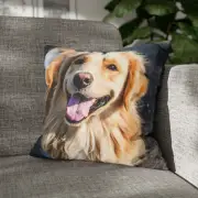 CUSHION COVER PILLOW CASE|GOLDEN RETRIEVER DOG 10