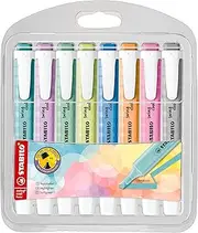 STABILO Highlighter - STABILO swing cool Pastel - Wallet of 8 - Assorted Colours