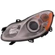 Headlight For 2010-2015 SmartCar Fortwo Driver Side Chrome Housing Clear Halogen (for: Smart)