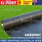 1.83x30m Weed Mat Weedmat Control Matting Woven Fabric Garden Plant MEL