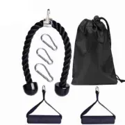 Fitness Tricep Rope Cable Attachment for Gym Workout Muscle Training & Pull Down