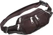 Totority Outdoor Waist Bag for Sports Riding and Running Pouch for Phone Keys Coins Lightweight and Durable PU Material for Hiking and Fishing Activities