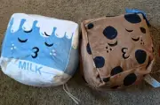 Milk and Cookie Inseparables Plush Magnetic Cubes NEW