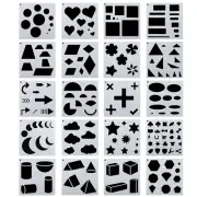 Geometry Painting Stencils, 40 Pack Paint Stencils Painting Template, Colorful