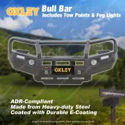 OXLEY Bull Bar with Tow Points & Fog Lights for Toyota Hilux 2024-On Facelift