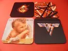 4 x Neoprene Drink Coasters VAN HALEN YOUR DESIGN