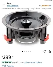 Brand New Focal 100 ICW6 Speaker