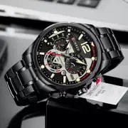 CURREN Sports Watches Mens Quartz Watch Chronograph Luxury Luminous Waterproof