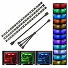 DC 12V 4pin RGB Gaming LED Strip Lights Mid Tower PC Case Motherboard Aura Sync
