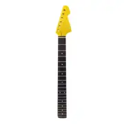Guitar Neck 22 Fret Maple Rosewood Fretboard Yellow Paint For Guitar Parts