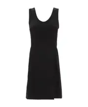 Jil Sander Sleeveless A-Line Zipped Mini Dress DE34,DE38 Black