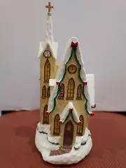 HAWTHORNE VILLAGE Thomas Kinkade "Silent Night"Musical Chapel. New With COA
