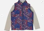 Buffalo David Bitton Girl's Reversible Vest 2pc Set (Floral Coral, M-10/12) NWT