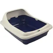 ZEEZ MP3023BL11 Birba Litter Tray, Blue, 56x39x21cm