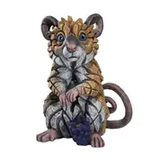Edge Sculpture - Field Mouse Figure - Stone Resin - Garden & Home D?cor