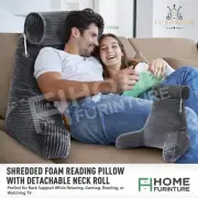 Memory Foam Backrest Pillow Neck Back Rest Reading Lounge Cushion Lumbar Support