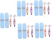 10 Sets Double-Sided Tooth Brush Suit Travel Toothbrush Container Cleaner Brush