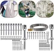 Ensure Stability and Support with this Stainless Steel Wire Trellis Set