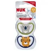 Nuk Soother Space 0-6 Months 2 Pack