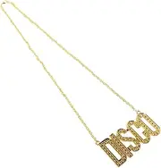[HONMEET] Men's Hip Hop Disco Necklace Fashionable Music Letter Chain Party Accessory