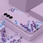 Phone Case For Samsung S25 Ultra S24 S23 S22 A16 A55 A25 Flower Silicone Cover