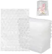 200 Pack 4X8 Inch Bubble Cushion Wrap Bags for Shipping Packing Small Clear Bubb