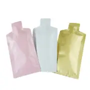 100 Dispense Tip Aluminum Foil Sample Size Heat Sealable Bags for Lotion Cream