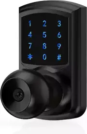 Keyless Entry Door Lock with Code, Keypad Door Lock with Handle, Touchscreen Doo