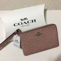 在飛比找Yahoo!奇摩拍賣優惠-加拿大代購COACH粉色手拿包