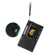 Portable LCD Clock Radio FMAMSW MultiBandS Portable Clock Pocket Radio