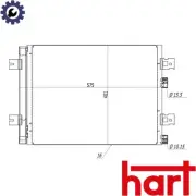 CONDENSER AIR CONDITIONING 614 529 FOR DACIA LOGAN/Pickup/MCV/EXPRESS SANDERO