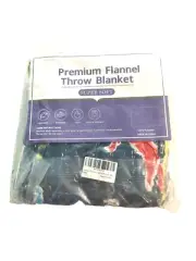 Dinosaur Glow in The Dark Dino Blanket Soft Throw 50"x60" NEW sealed Navy Blue