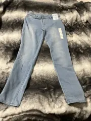 Cat & Jack Girls Jegging L 10/12 Super Stretch Light Blue Denim Pants. NWT