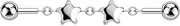 [OUFER] 14G Star/Heart Industrial Piercing Surgical Steel 316L 38 mm Industrial Barbell Cartilage Ear Piercing Helix Piercing Industrial Ear Piercing for Women Industrial Bar