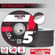 5" 125mm Swarts Tools Angle Grinder Wheel - Grinding Disc for Stainless Steel