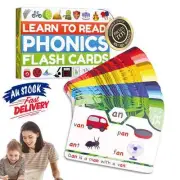 Phonics Flash Cards - Learn to Read in 20 Phonic Stages - Digraphs CVC Blends FZ