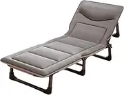 YVYKFZD Portable Camping Cots, 4-Position Camping Bed for Adults, Folding Sleeping Cots with Mattress, for Camping Tent Outdoor Travel, Supports 330 lbs (Size : 190x75x30cm B)