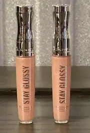Lot of 2 Rimmel Stay Glossy Hour Lipgloss Dorchester Rose