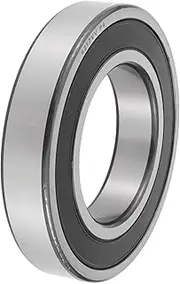 X AUTOHAUX 6217VV Deep Groove Ball Bearings 85x150x28mm P4 Double Rubber Seal Lubricated Bearings 1 Pcs Car Scooter Skateboard Wheel Universal Silver Tone,Black
