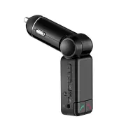 Wireless Bluetooth Fm Transmitter Radio Stereo Adapter Mp3 Player Car Kit Hands Free Calling With Usb Charger