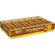Keebler Toast Peanut Butter Sandwich Crackers 12 Pack 1.8 oz Snack Pack